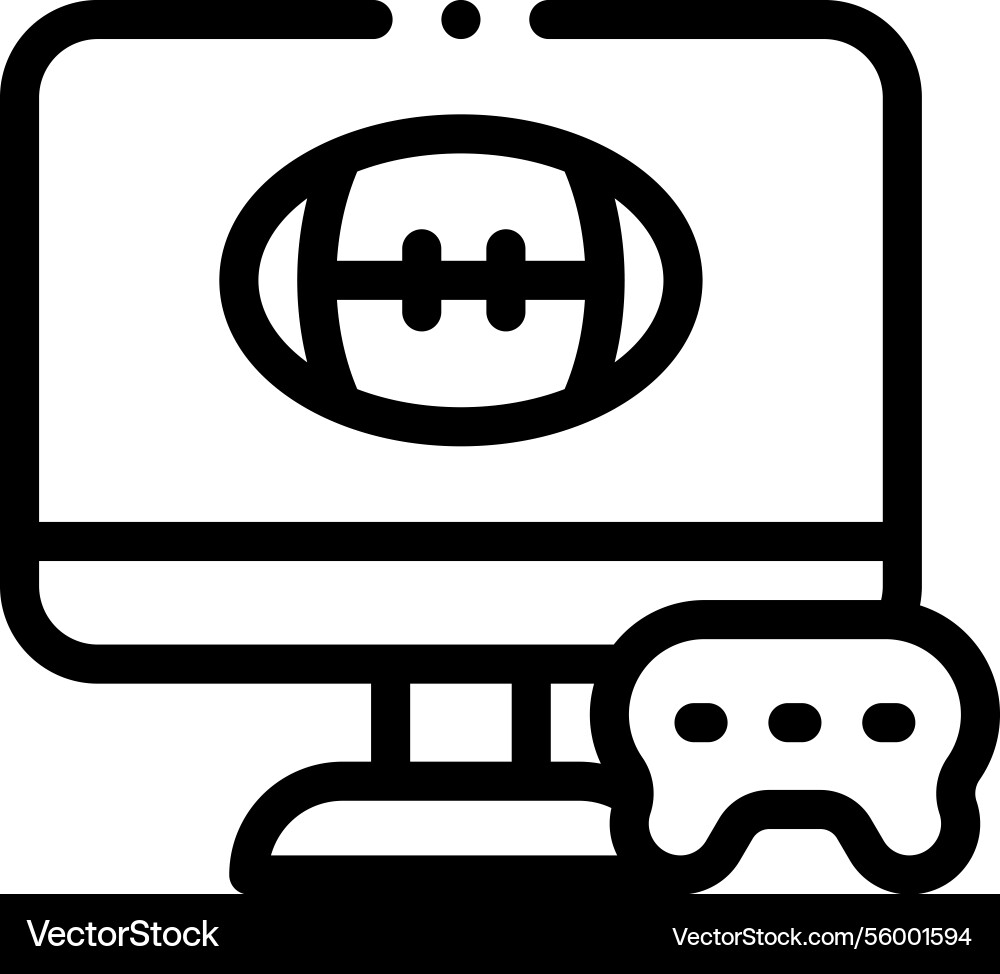Online interview icon thin linear style design Online interview icon thin linear style design vector image