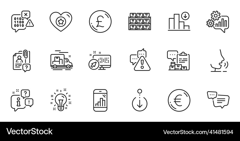 Outline set of cogwheel decreasing graph Outline set of cogwheel decreasing graph vector image