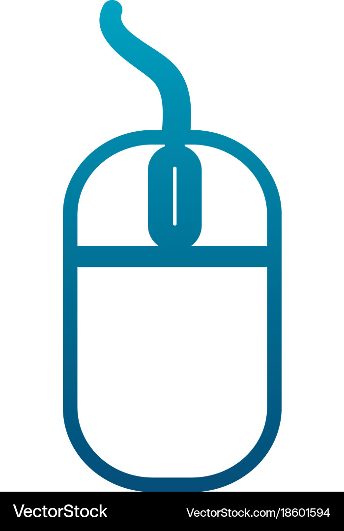Pc mouse device Royalty Free Vector Image - VectorStock