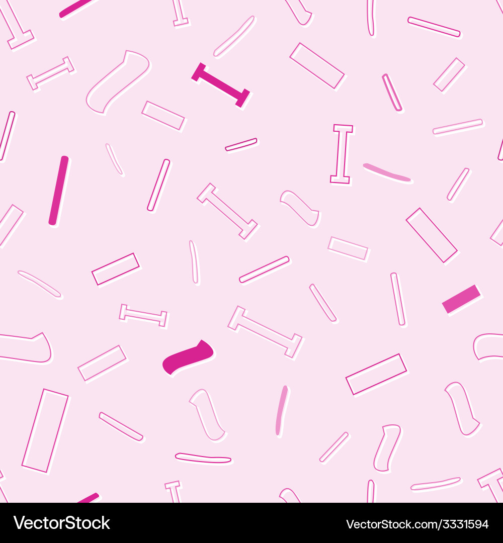 Seamless pattern with character i Vector Image