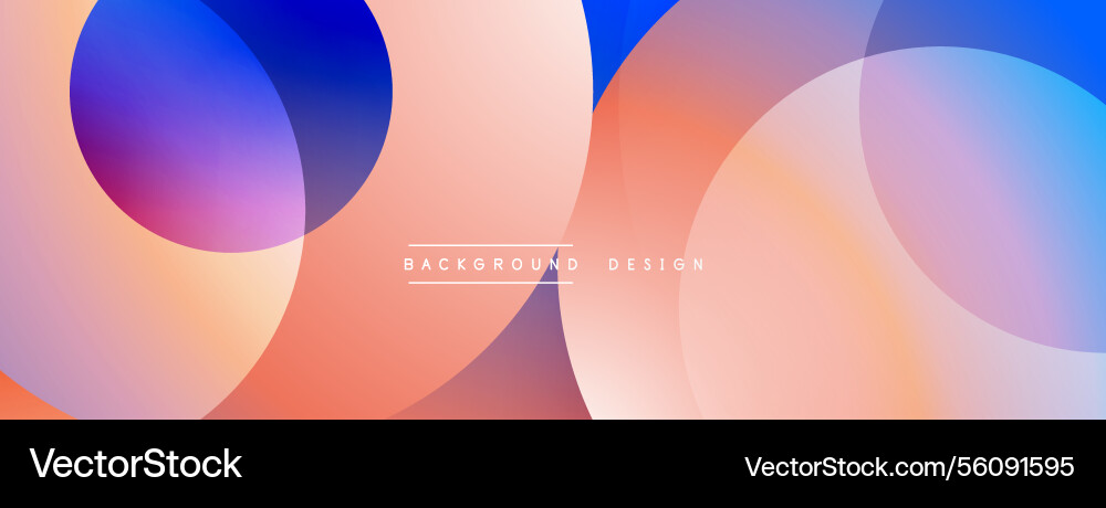 Abstract composition with layered circular Abstract composition with layered circular Vector Image