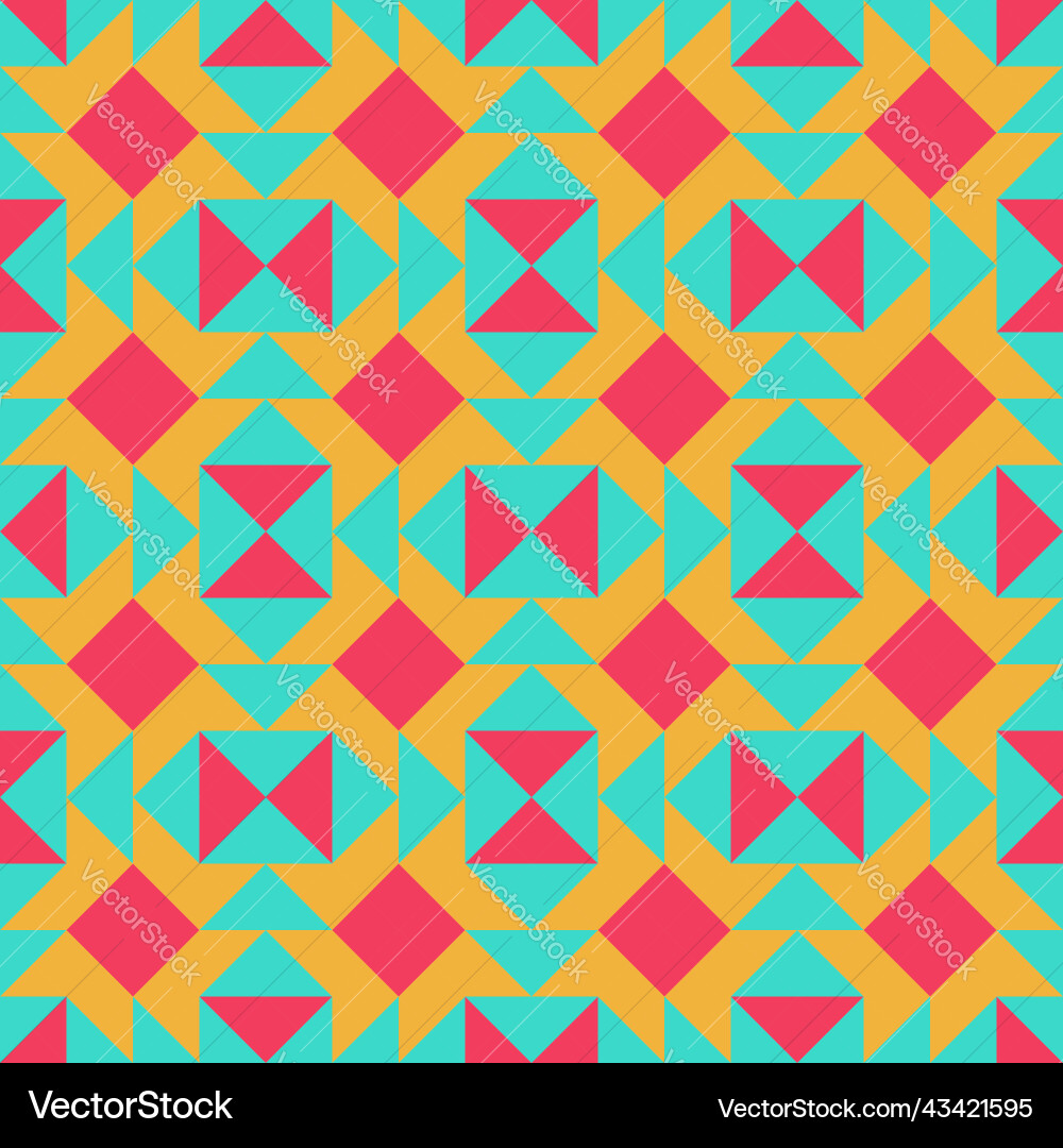 Abstract geometric pattern design in retro style Abstract geometric pattern design in retro style Vector Image
