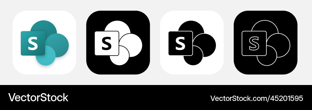App icon microsoft sharepoint Vector Image
