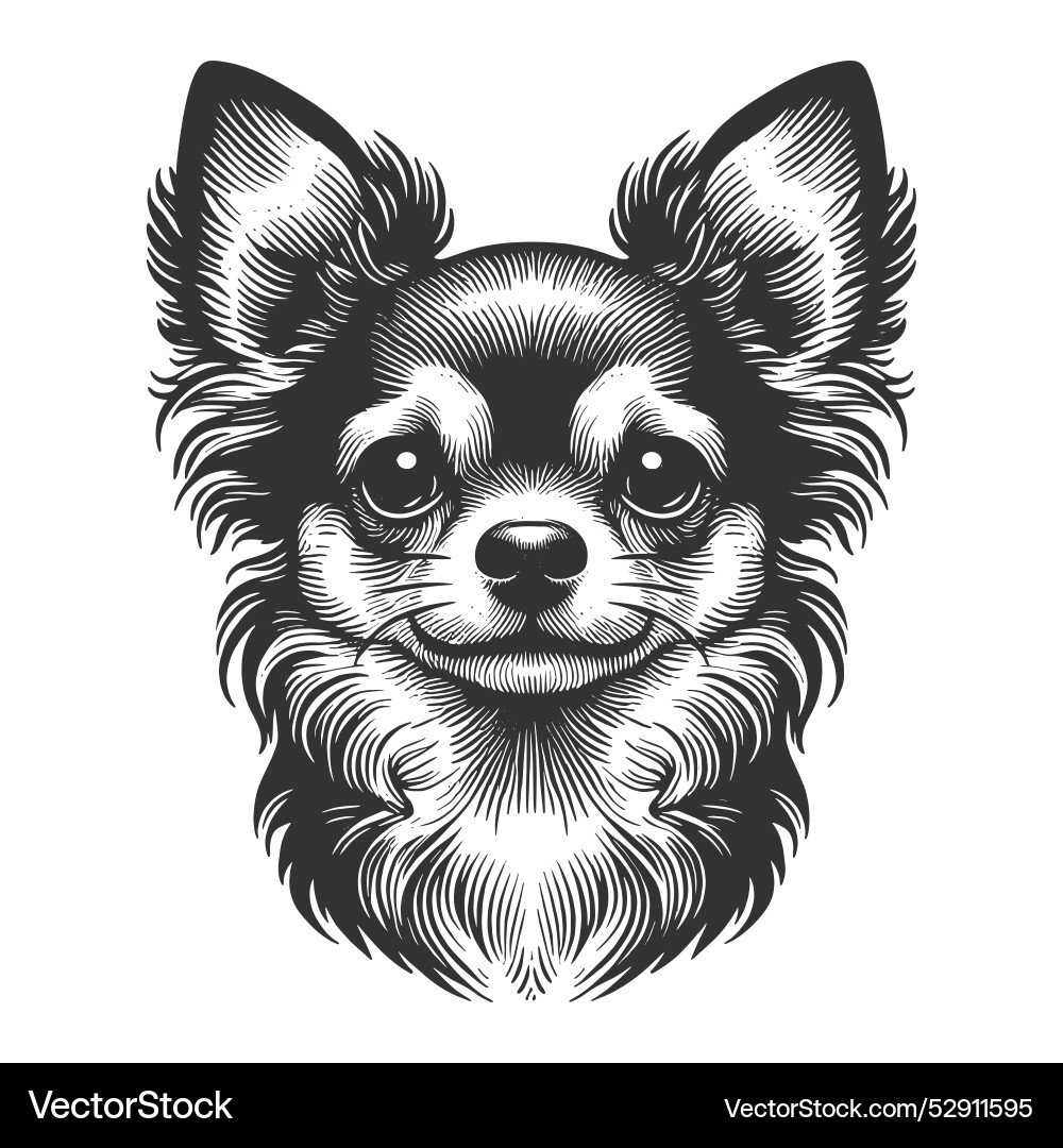 Chihuahua with calm expression Vector Image