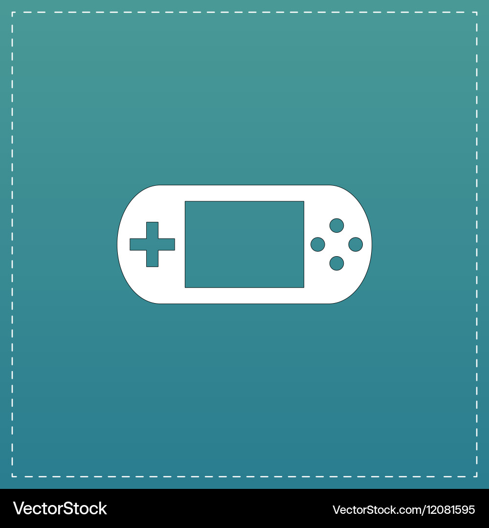 Handheld game console vector image