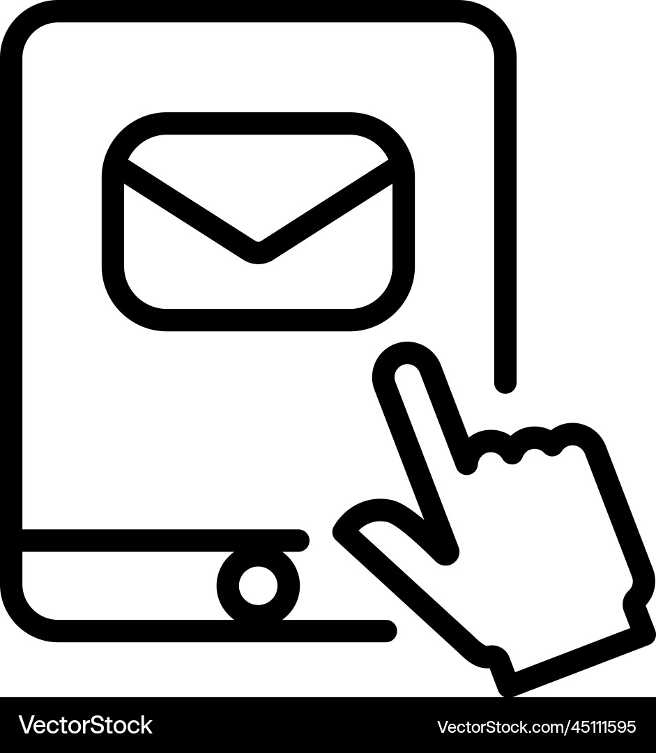 Mail inbox icon vector image