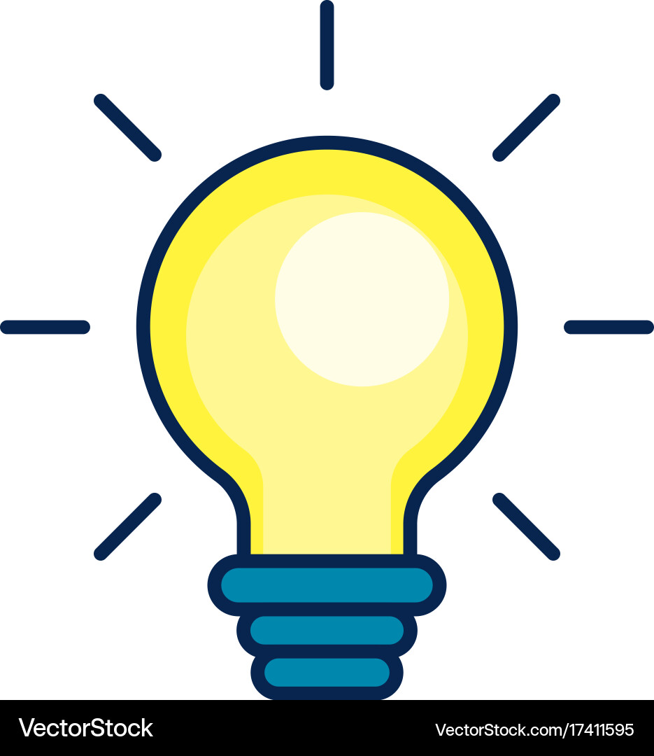 Nice bulb idea to create and invent Vector Image