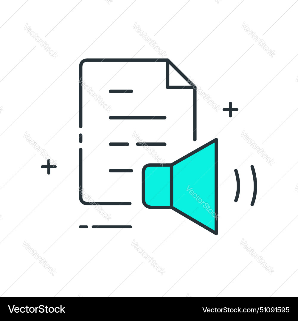 Text to speech generator synthesis icon vector image