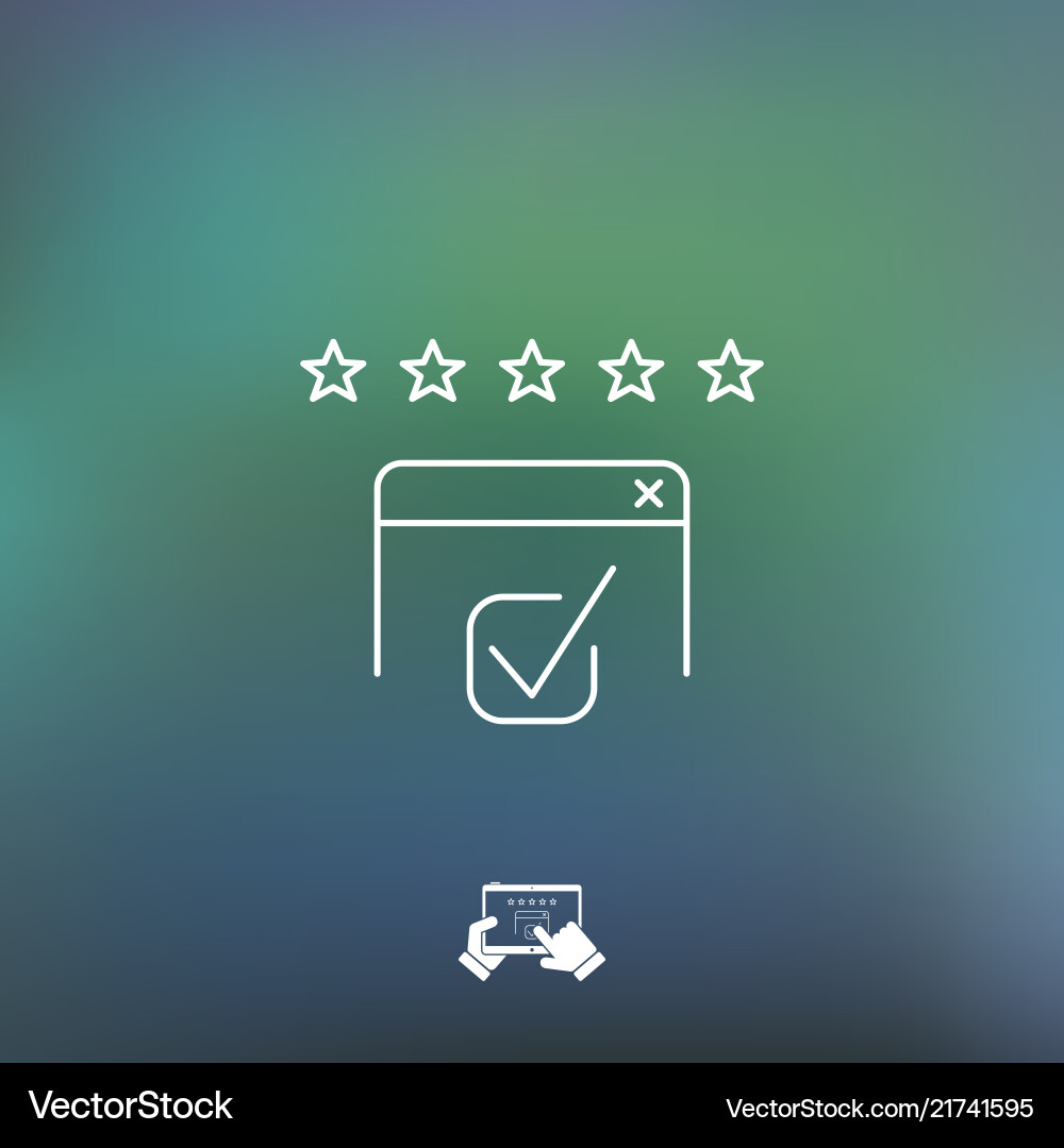Web rating Web rating vector image