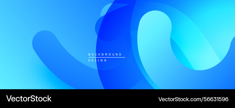 Abstract blue waves create dynamic background Vector Image