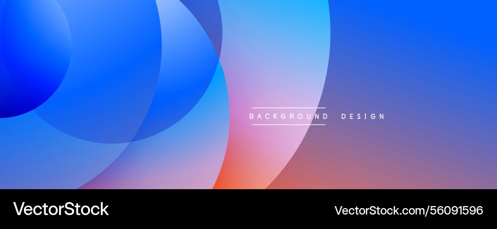 Abstract composition with layered circular Vector Image
