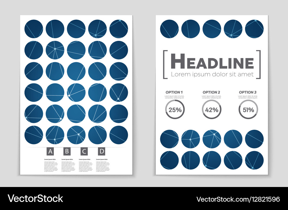 Abstract layout background set for art vector image