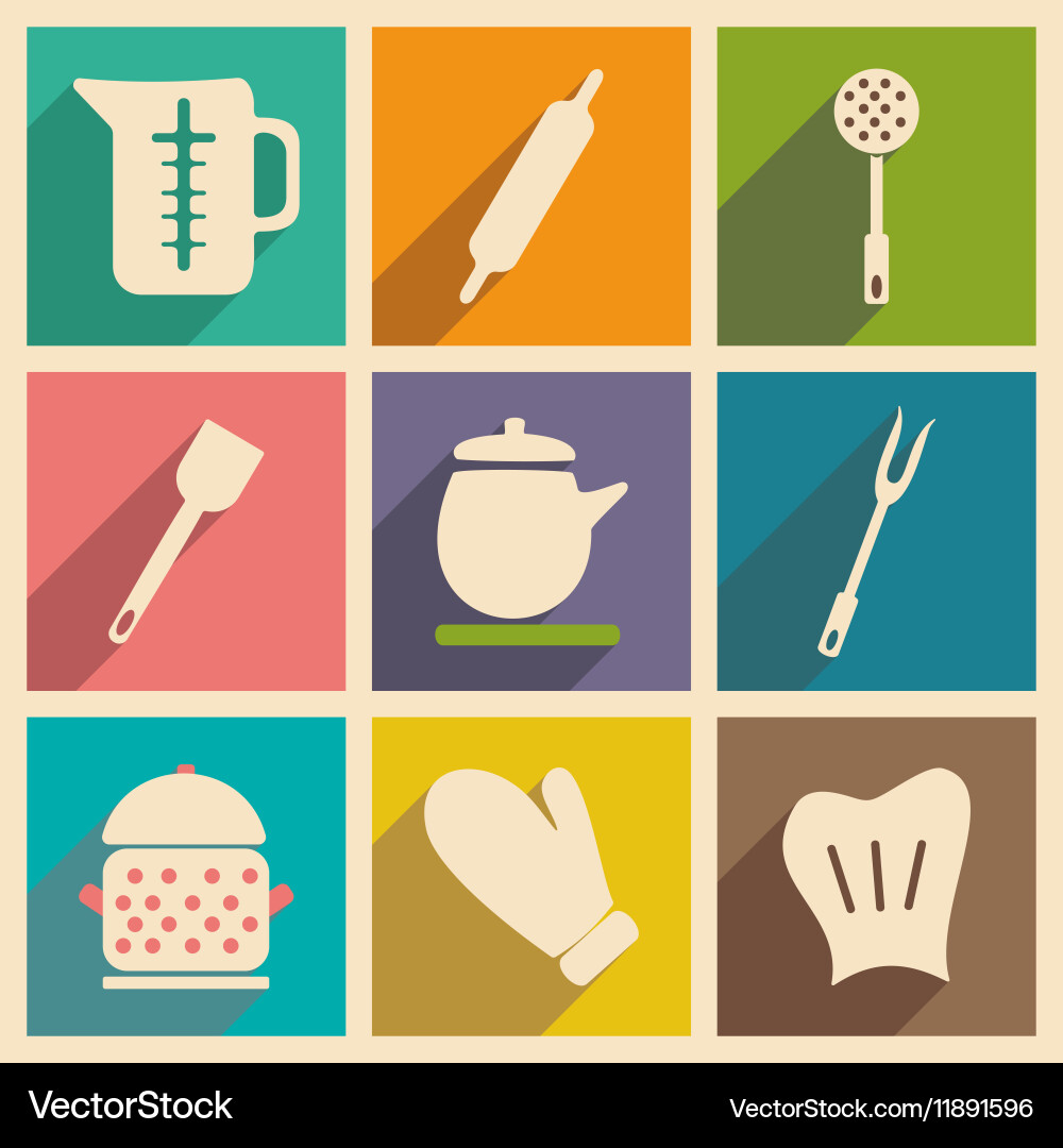 Flat with shadow concept and mobile application vector image