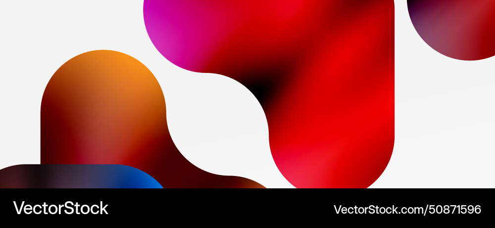 Metallic fluid color with geometric abstract Vector Image