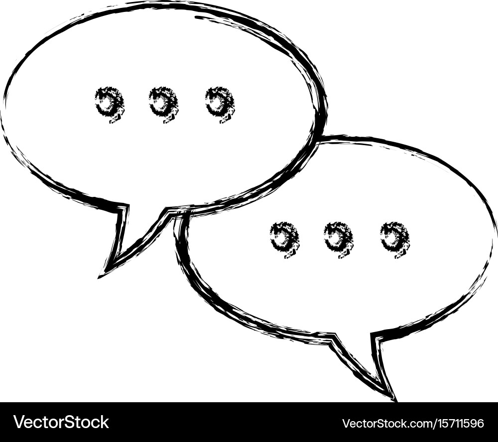 Speech bubbles and dialog balloons chat message Vector Image