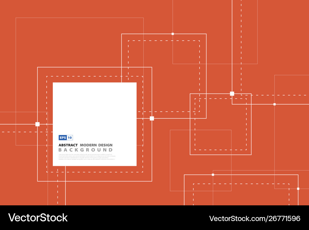 Tech Square Abstract Background Vector Image