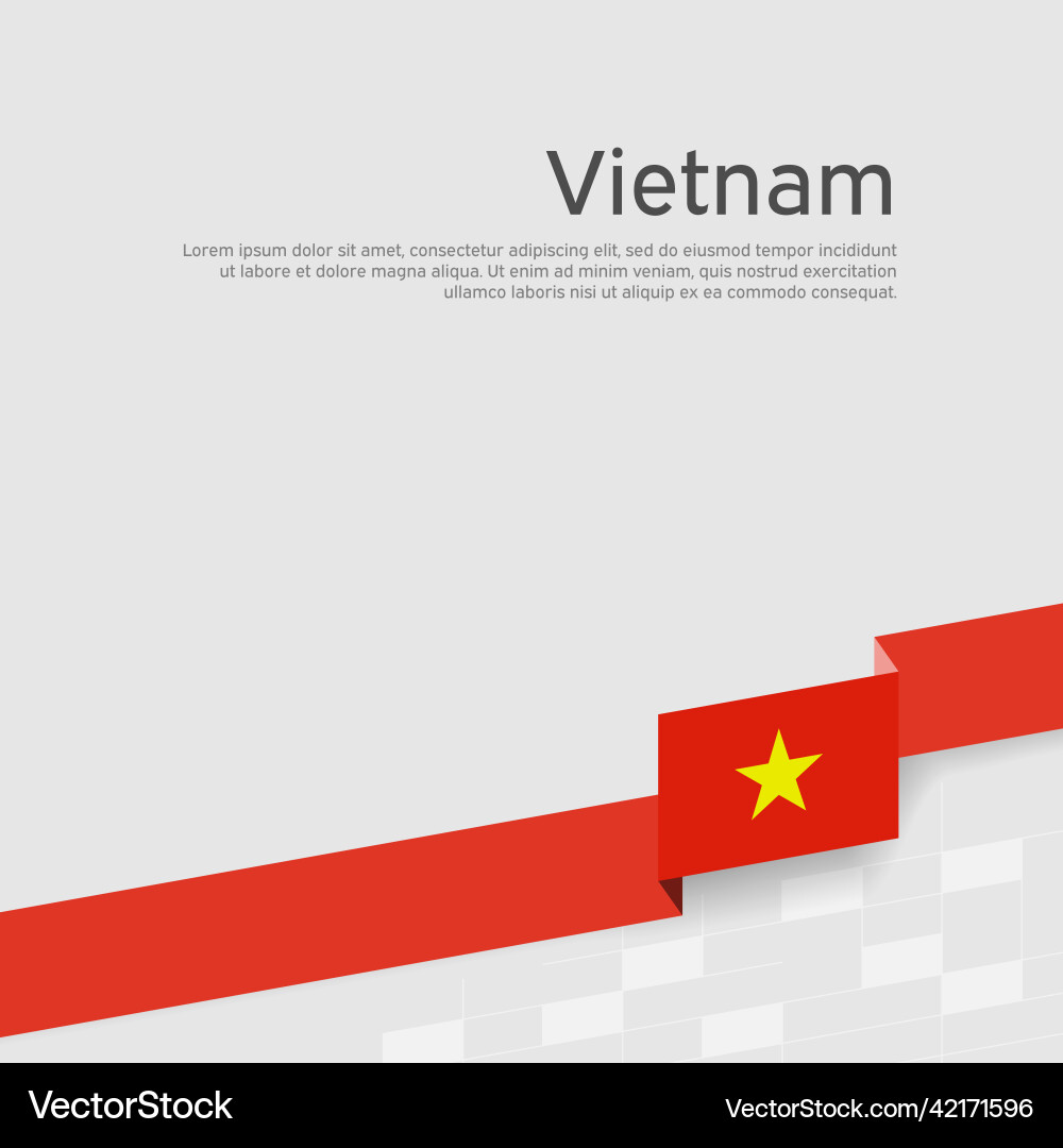 Vietnam flag background state vietnamese Vietnam flag background state vietnamese vector image