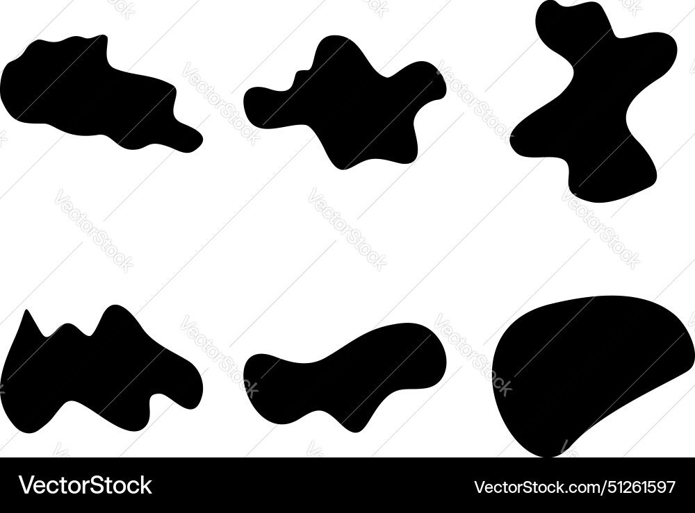 Abstract blobs liquid and fluid shape pictogram Abstract blobs liquid and fluid shape pictogram vector image