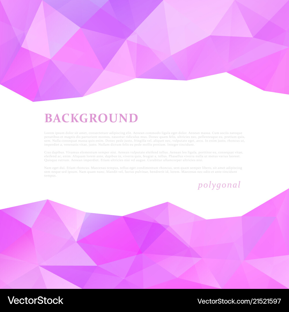 Abstract triangular banner vector image