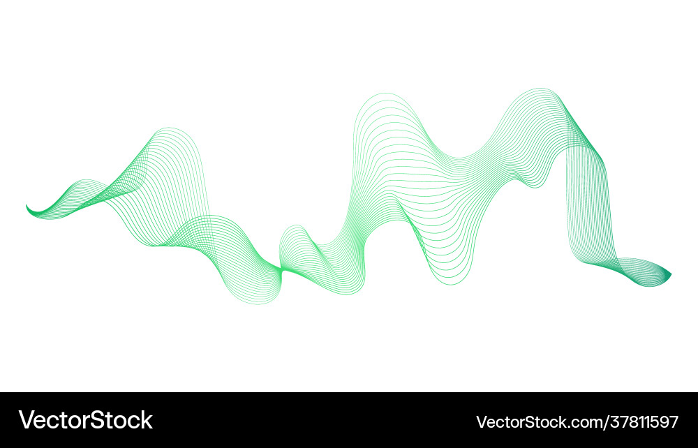 Abstract Wave Gradient Backdrop Vector Image