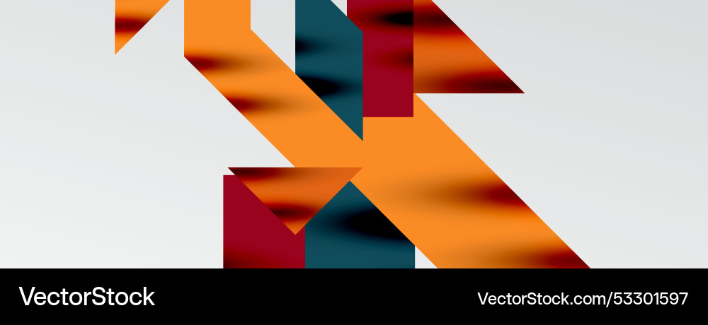 Dynamic lines and triangles Vector Image