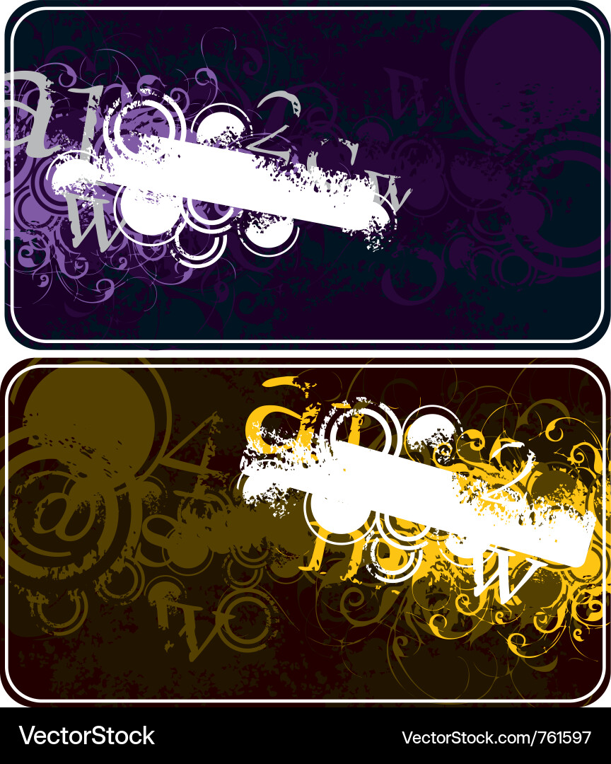 Floral Scroll Patterns vector image
