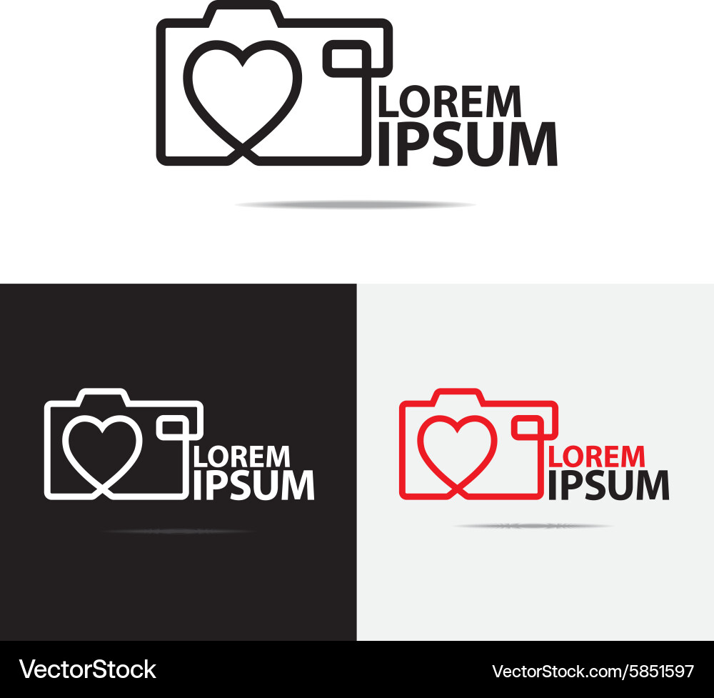 Modern Camera Logo Vector Image