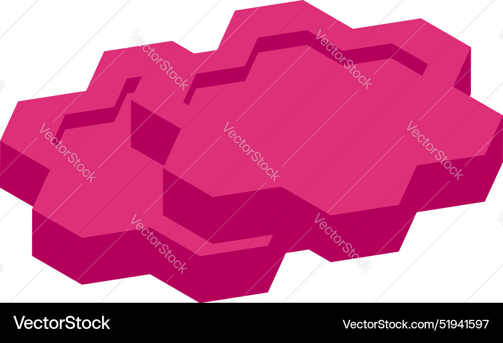 Pink hexagon shapes creating abstract background Pink hexagon shapes creating abstract background vector image