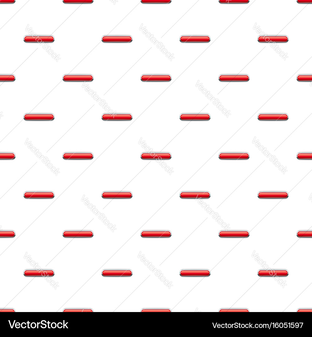 Red rectangular button pattern Vector Image