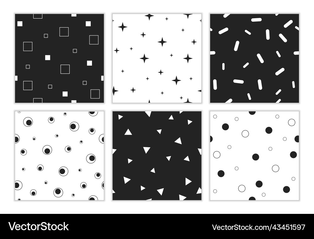 Set of abstract patterns Set of abstract patterns vector image