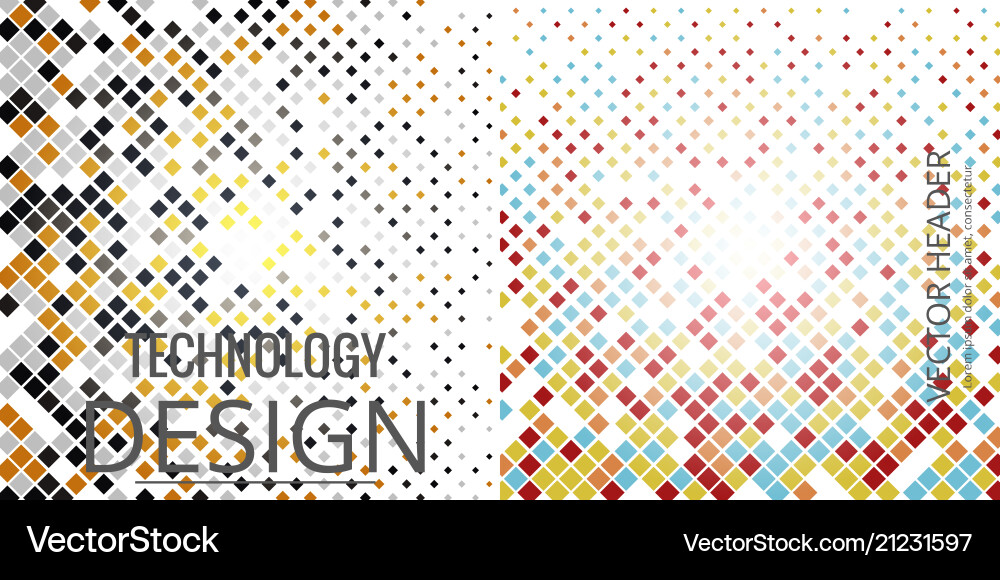 Set of abstract triangle pattern background Set of abstract triangle pattern background vector image