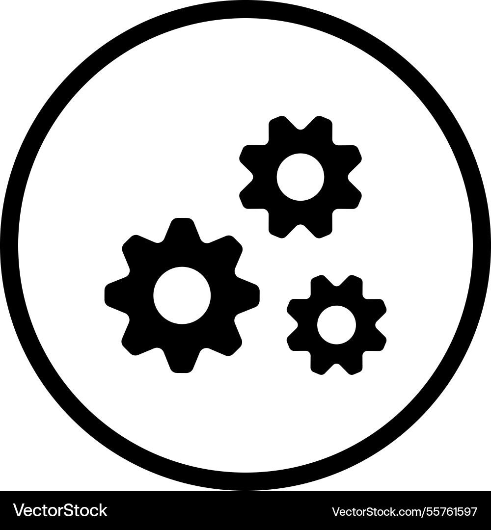 Setting icon design vector image