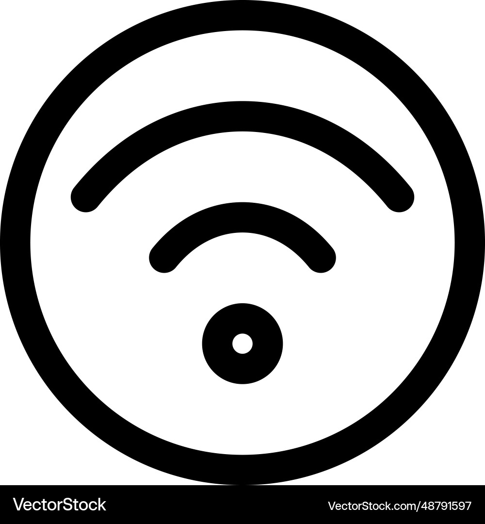 Wireless connection for transferring signals vector image