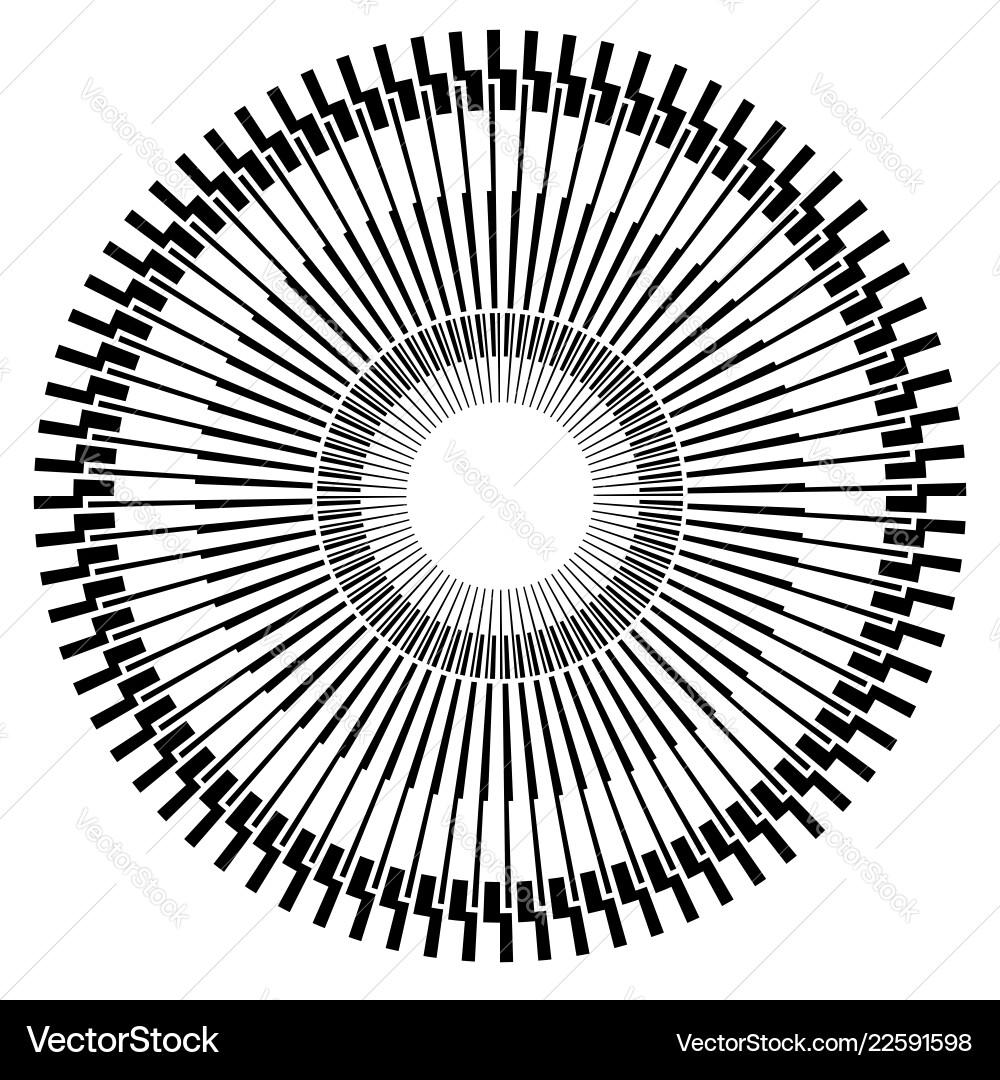 Abstract circle element with geometric lines Abstract circle element with geometric lines vector image