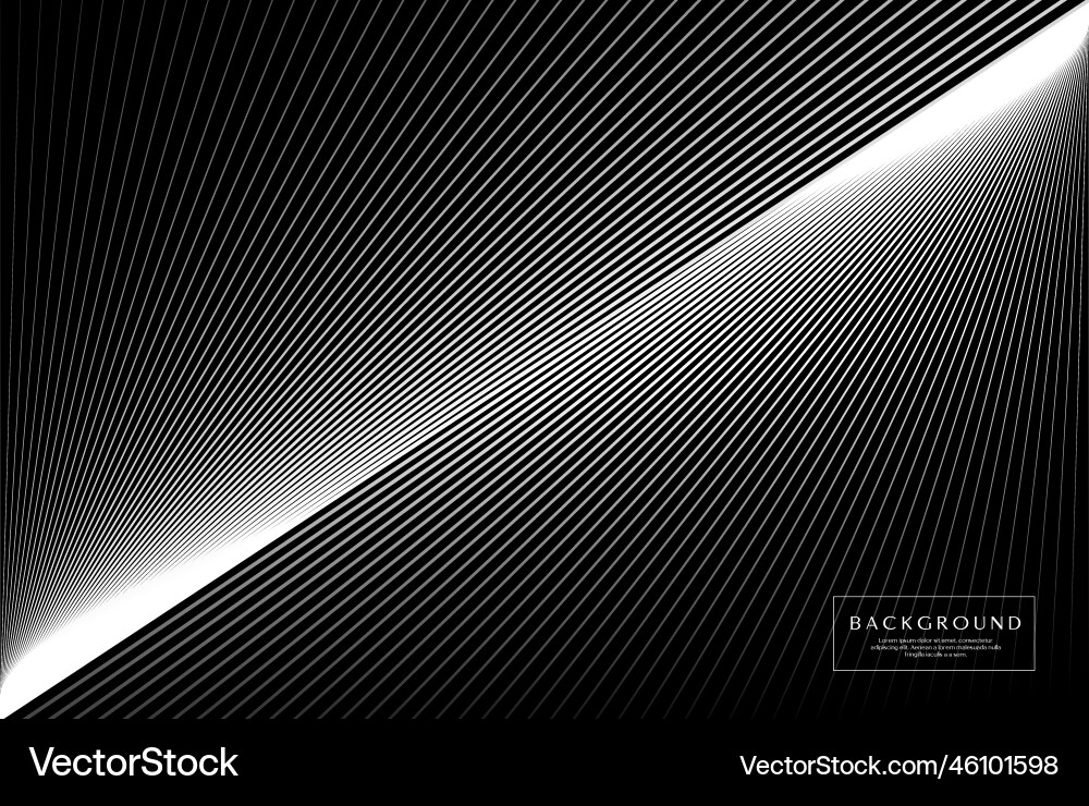 Abstract sharp blend line background design vector image
