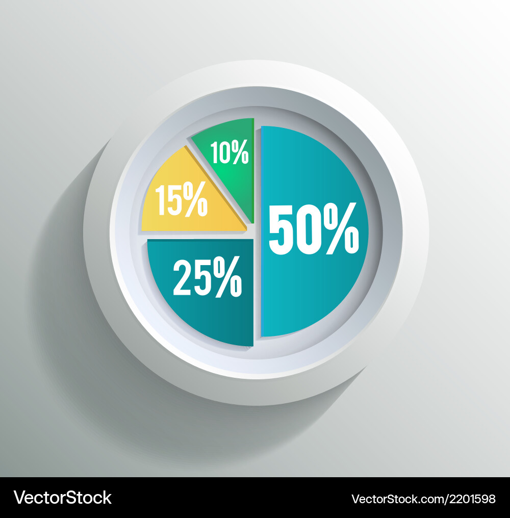 Business Pie Chart - Data Visualization vector image