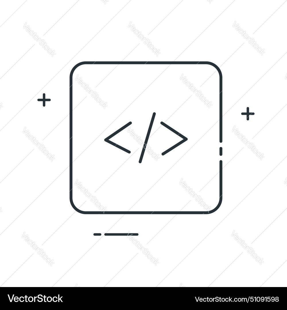 Code generation icon design vector image