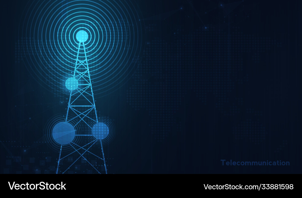 Fernmeldesignal-Sender Funkturm Fernmeldesignal-Sender Funkturm vektorbild