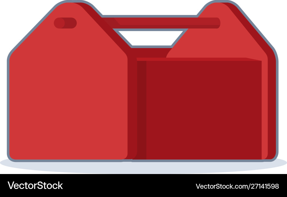 Toolbox on white background Toolbox on white background vector image