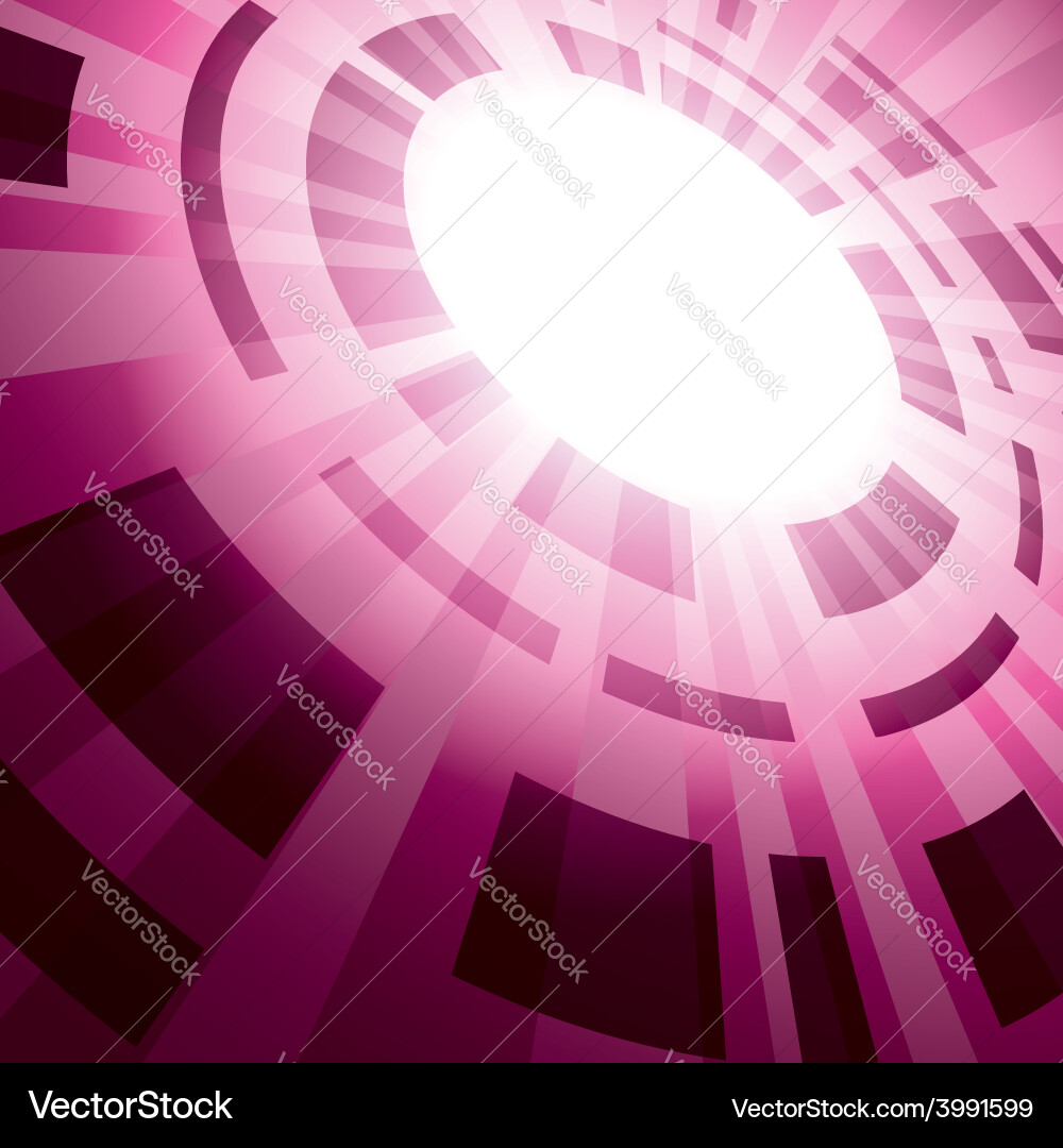 Abstract background with flash in perspective vector image