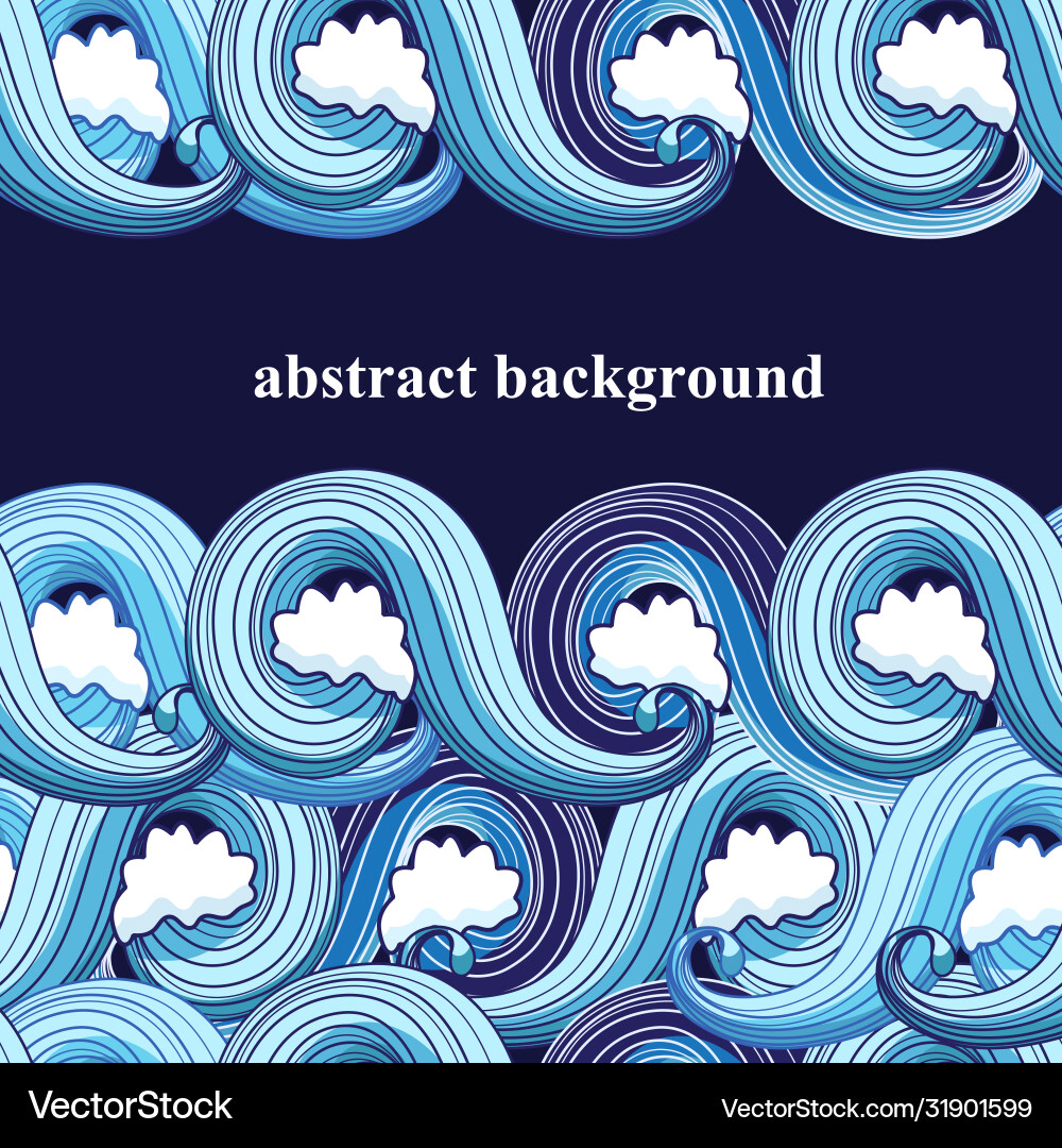 Abstract background with waves – Royalty-Free Vector | VectorStock