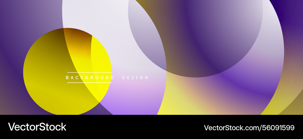 Abstract composition with layered circular Vector Image