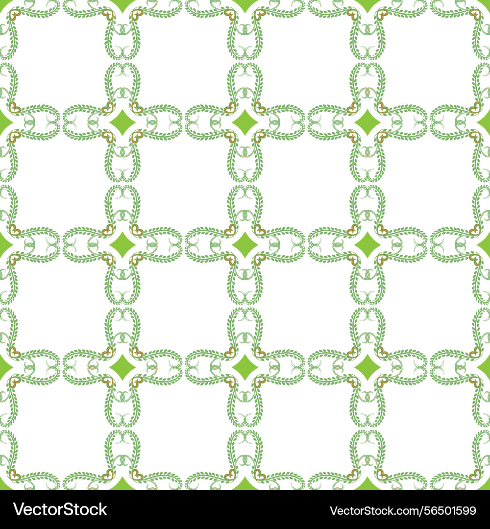 Abstract pattern with green square twigs Abstract pattern with green square twigs vector image