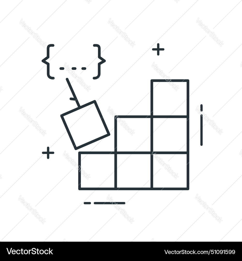 Code compilation software build icon design vector image