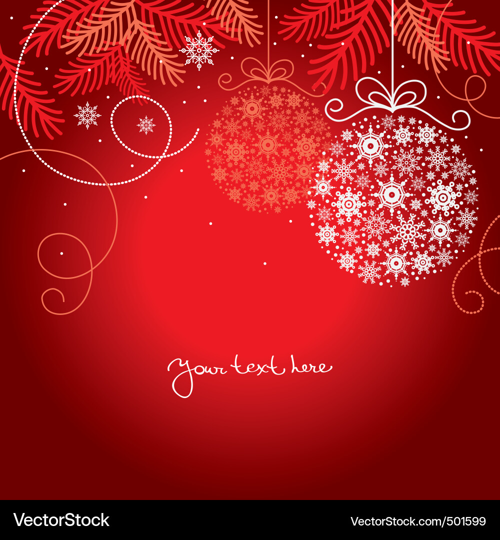 Elegant Christmas Background vector image