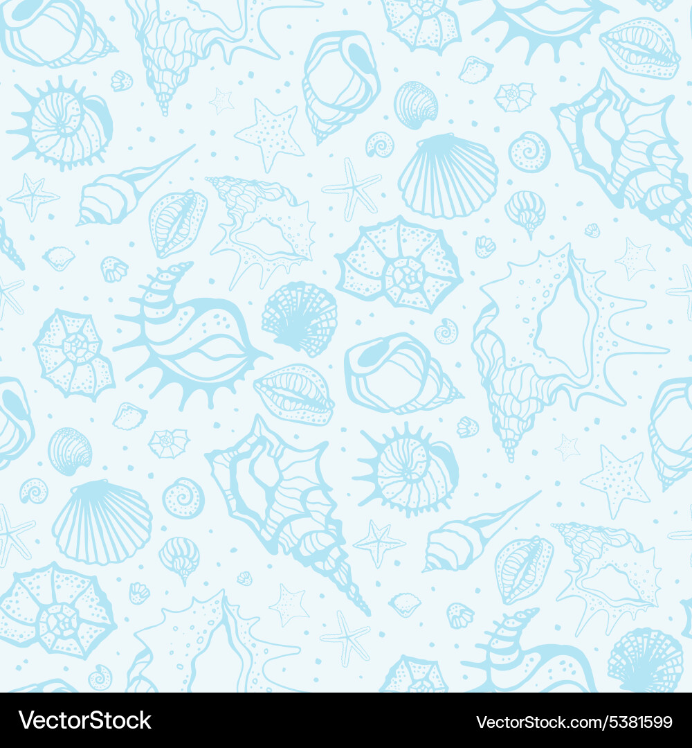 Elegant Seashell Pattern Vector Image
