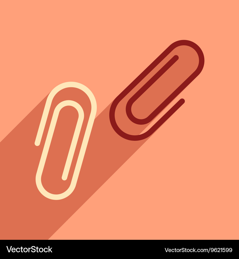 Flat with shadow icon and mobile application clips vector image