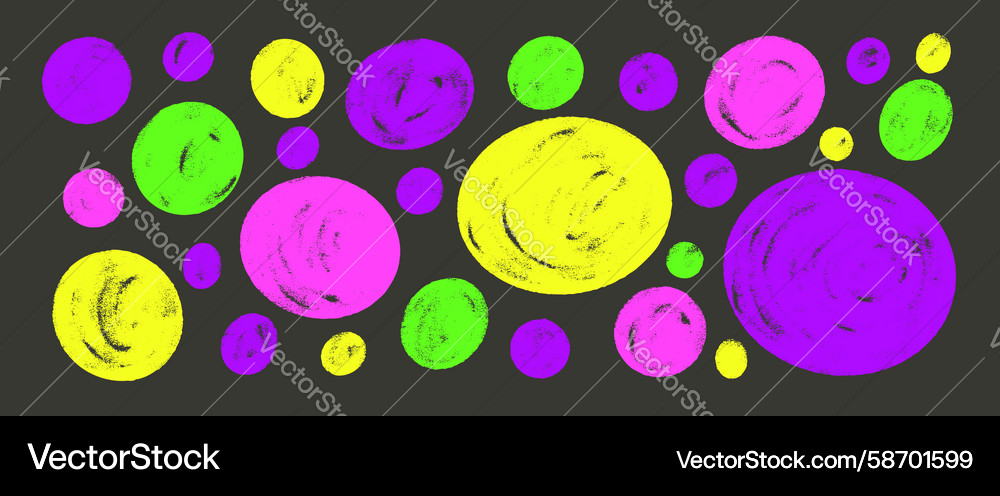 Kreis Blobs bunte Neon Callout Set Polka Dots Kreis Blobs bunte Neon Callout Set Polka Dots Vektorbild