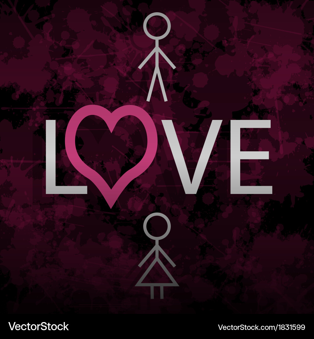 Love background Vector Image