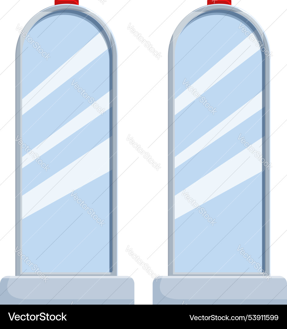 Security gate entrance access point detecting Security gate entrance access point detecting vector image